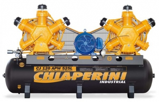 Compressor de Pisto Alta Presso CJ 120 APW 525L Chiaperini