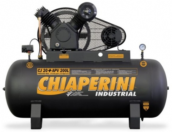 Compressor de Pisto Alta Presso CJ 20+ APV 200L Chiaperini