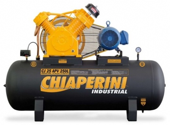 Compressor de Pisto Alta Presso CJ 25 APV 250L Chiaperini
