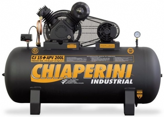Compressor de Pistão Alta Pressão CJ 15+ APV 200L Chiaperini